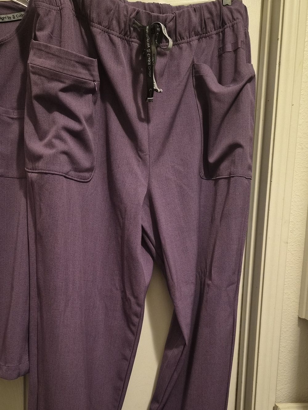 Women’s Purple Drawstring Scrub Pants